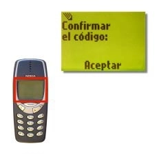 La pantalla muestra Confirmar el código: