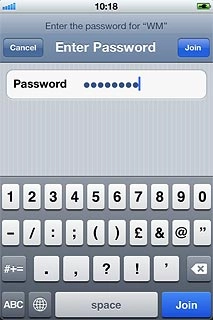 Follow the instructions on the display to select security settings, if required.Press Join.