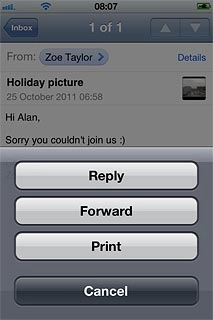 Press Forward.Key in the first letters of the required contact.Matching contacts are displayed.