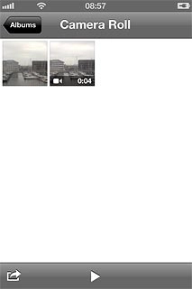 Go to the required folder.Press the required picture or the required video clip.