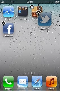 To move a menu item:Press and drag the required menu item to the required position.