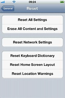 Press Reset All Settings.