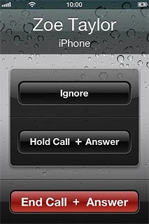 When you have an ongoing call, the new call is indicated by a sound signal and a call waiting menu will be displayed.Press Hold Call + Answer.The active call is put on hold and the other call is answered.