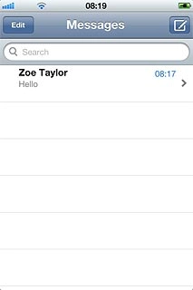 Press the required sender.