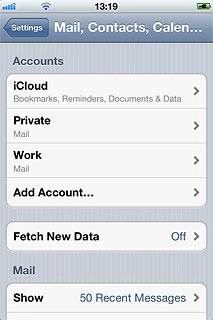 Press Add Account....