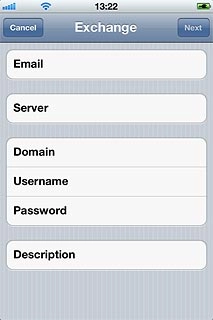 Press Server and key in the name of the required server.