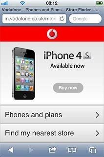 Press the menu icon (an arrow).