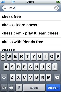 Key in the name of the required application and press Search.