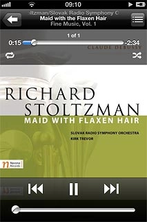 Press the shuffle icon below the time indicator.Depending on the current setting, the function is turned on or off.