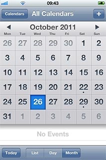 Go to the required date.Press + in the top right corner of the display.