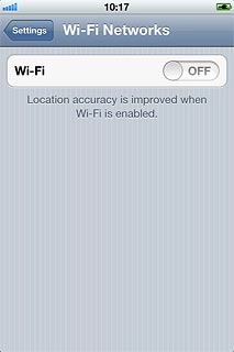 Press the indicator next to Wi-Fi to turn on the function.