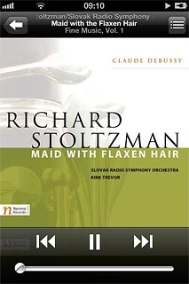 Press the album cover and follow these instructions to see your options when using the music player.