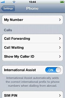 Press Call Forwarding.