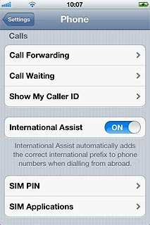 Press Call Forwarding.