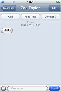 Press the text input field.Write the required text.