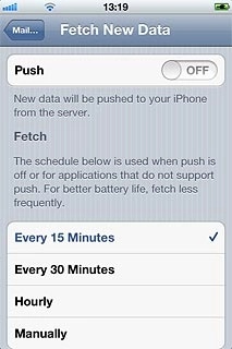 Press the required period or Manually.