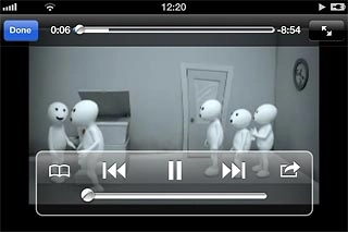 Go to the required video clip and start playback.Press the send icon (an arrow).