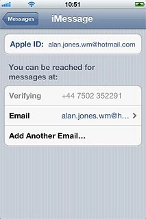 Follow the instructions on the display to log on.Press Add another Email....
