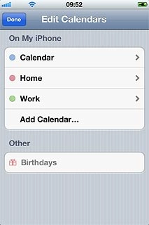 Press Add Calendar....Key in a name for the calendar.