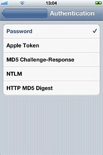 Press the field in the top left corner of the display.