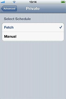 Press Fetch or Manual.