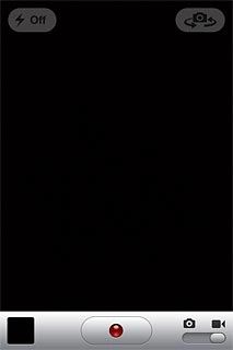 Press the photo album icon in the bottom left corner of the display.The video clip you've just recorded is displayed.