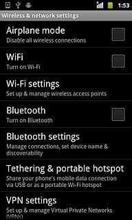 Press Wi-Fi settings.