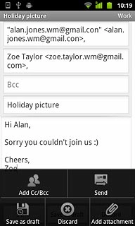 Press Add attachment.Go to the required folder.