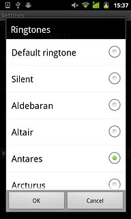 Press the different message tones to listen to them.