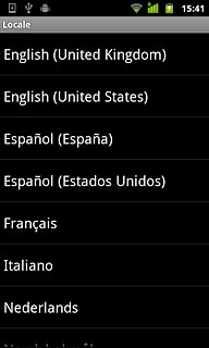 Press the required language.