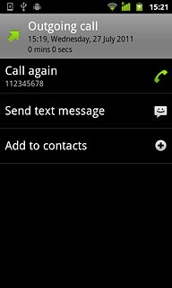 Press the required number.