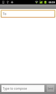 Press To.Key in the first letters of the required contact.Matching contacts are displayed.