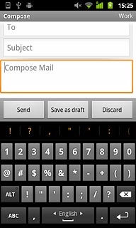 Press the required number or the required symbol.