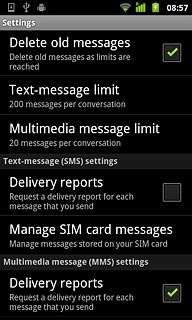 When the box next to the menu item is ticked (V), the function is turned on.