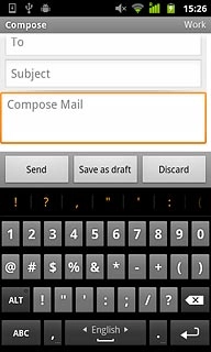 Press ABC to return to text input.