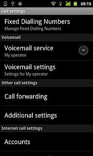 Press Voicemail settings.