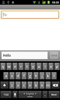 Press To.Key in the first letters of the required contact.Matching contacts are displayed.