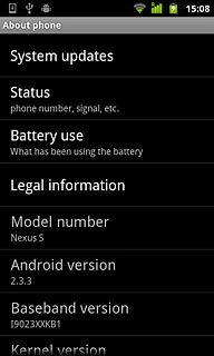 View your phone's software version below Android version.