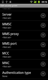 Press Authentication type.