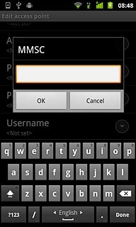 Key in http://pxt.vodafone.net.au/pxtsend and press OK.