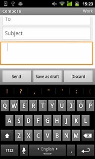Move your finger over space to change writing language.