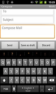 To key in more numbers or symbols:Press ?123.