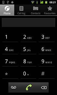 Press the voicemail icon.