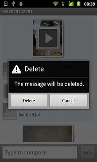 Press Delete to confirm.