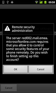 Press OK to confirm.
