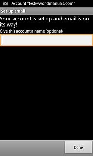Press the field below Give this account a name (optional) and key in a name for your email account (such as Private or Work).