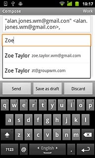 Press the required contact.