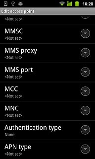 Press APN type.