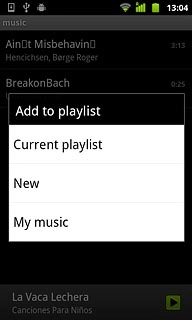 Press the required playlist.