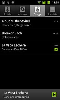 SongsGo to the required folder.